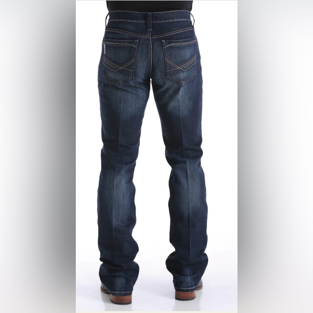 New with Tags Cinch Men's Ian Boot Cut Slim Dark Wash Jeans 38 x 32 - Picture 2 of 10